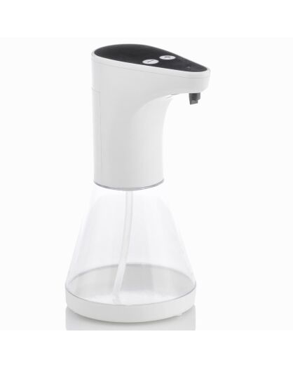 Distributeur automatique de savon avec capteur  blanc - 10.5x21x14 cm